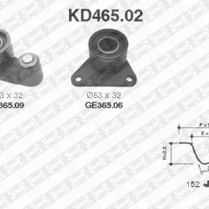 Beste Prijs Distributieriem kit SNR KD465.02