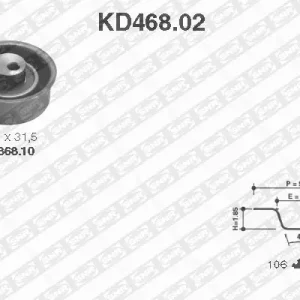 Op = Op Distributieriem kit SNR KD468.02