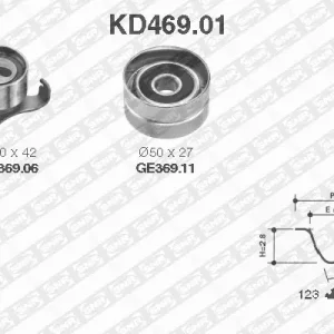 Meest Verkocht Distributieriem kit SNR KD469.01