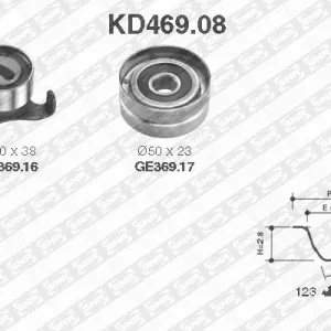 Distributieriem kit SNR KD469.08 Professioneel