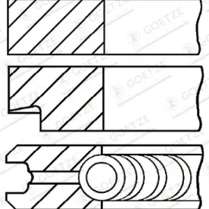 Zuigerveren Goetze Engine 08-206800-40 Fabrieksprijs
