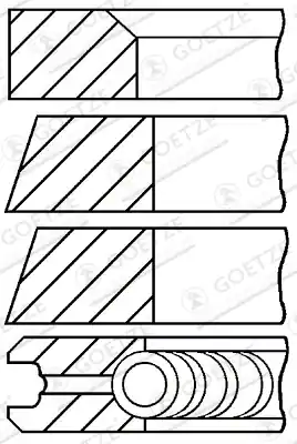 Zuigerveren Goetze Engine 08-322300-00 In De Mode
