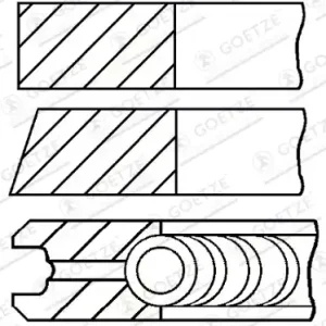 Zuigerveren Goetze Engine 08-425600-00 Op = Op