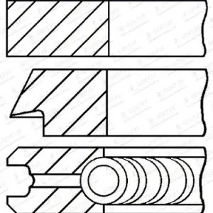 Zuigerveren Goetze Engine 08-446100-00 Garantie Inbegrepen