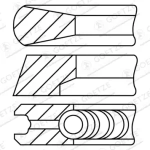 Topkwaliteit Zuigerveren Goetze Engine 08-740000-10